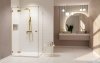 Radaway Essenza Pro Brushed Gold Kdj kabina 90x80cm lewa szczotkowane złoto 10097090-99-01L/10098080-01-01